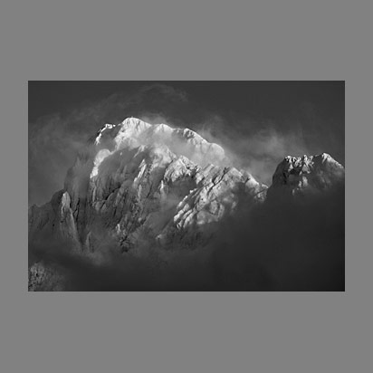 Dent d'Oche Noir et blanc - Photo Christophe Bourreau