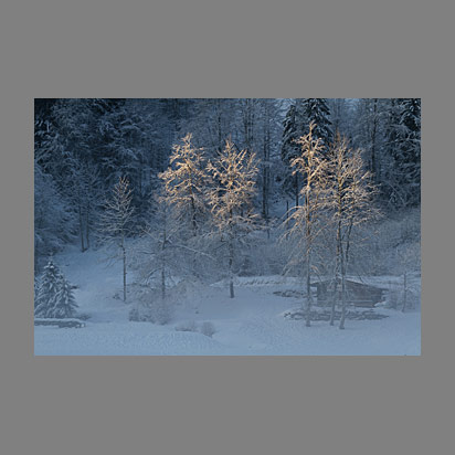 Lumière d'hiver au Lac de Montriond - Christophe Bourreau photographe