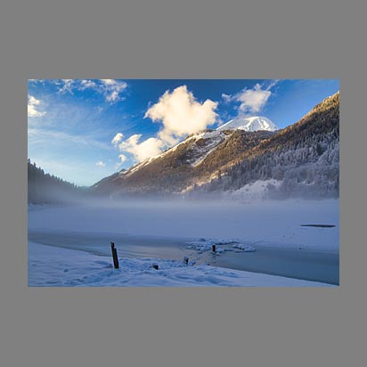 Photo lac de Montriond en hiver - Christophe Bourreau