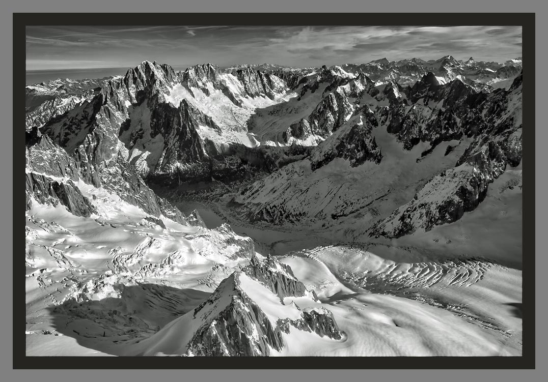 "Vallée blanche" - Les plus belles photos du Mont-blanc par le photographe Christophe Bourreau