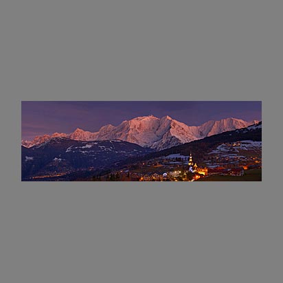 Le Mont-Blanc depuis le village de Combloux - Les plus belles photo du Mont-blanc par le photographe Christophe Bourreau