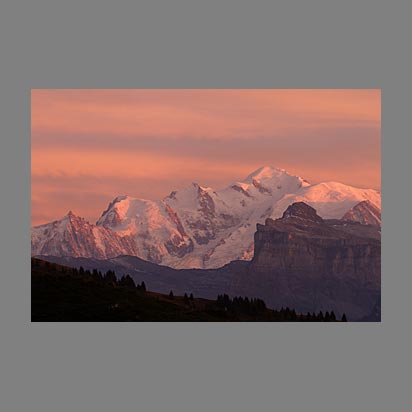 Lumière d'été sur le Mont-Blanc - Les plus belles photo du Mont-blanc par le photographe Christophe Bourreau