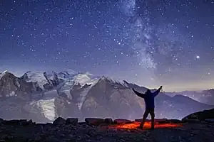 Voie lactée à Chamonix